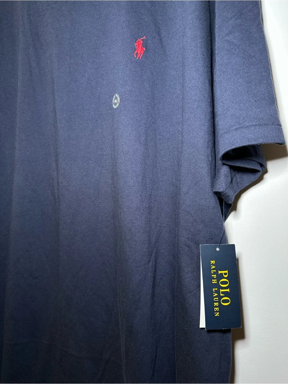 Polo by Ralph Lauren Navy Short Sleeve Crew Tee with Red Pony